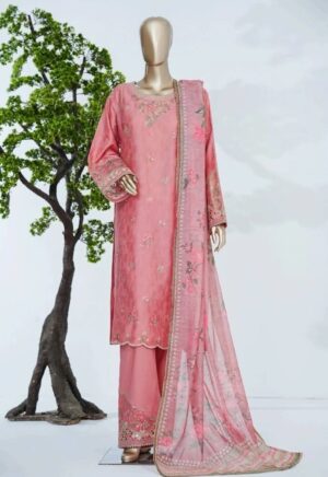 3 Piece Printed Khaddar Stitched Suit