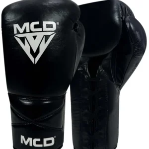 MCD Power X Professional Boxing Gloves Black/Silver
